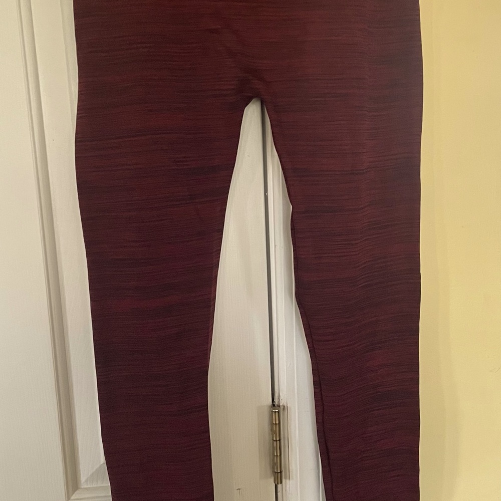 FEATHERS Maternity Leggings, One Size,‎ Black and Red, very good condition